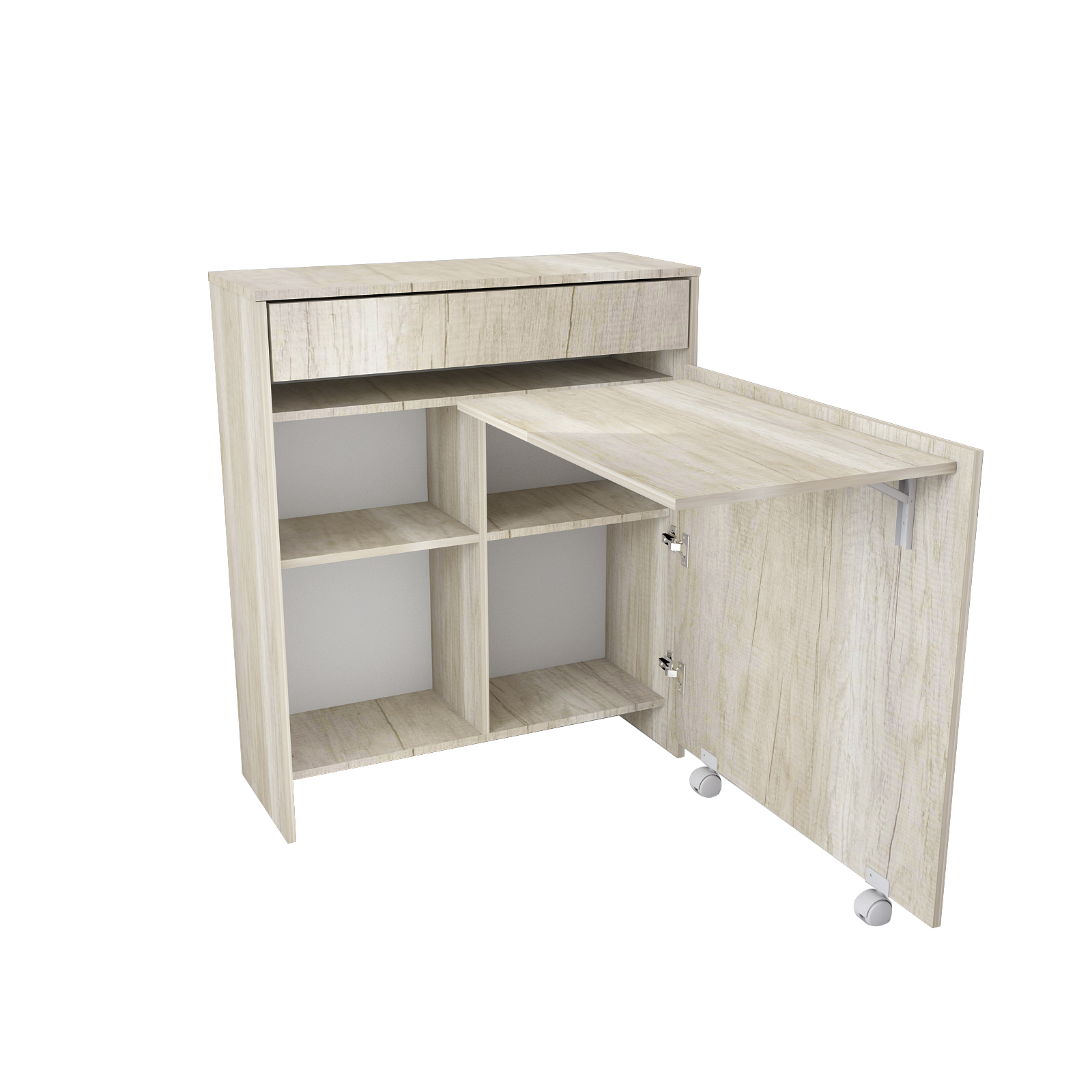 MESA CON CAJON Y ESCRITORIO PLEGABLE - 1434 - Helsinki