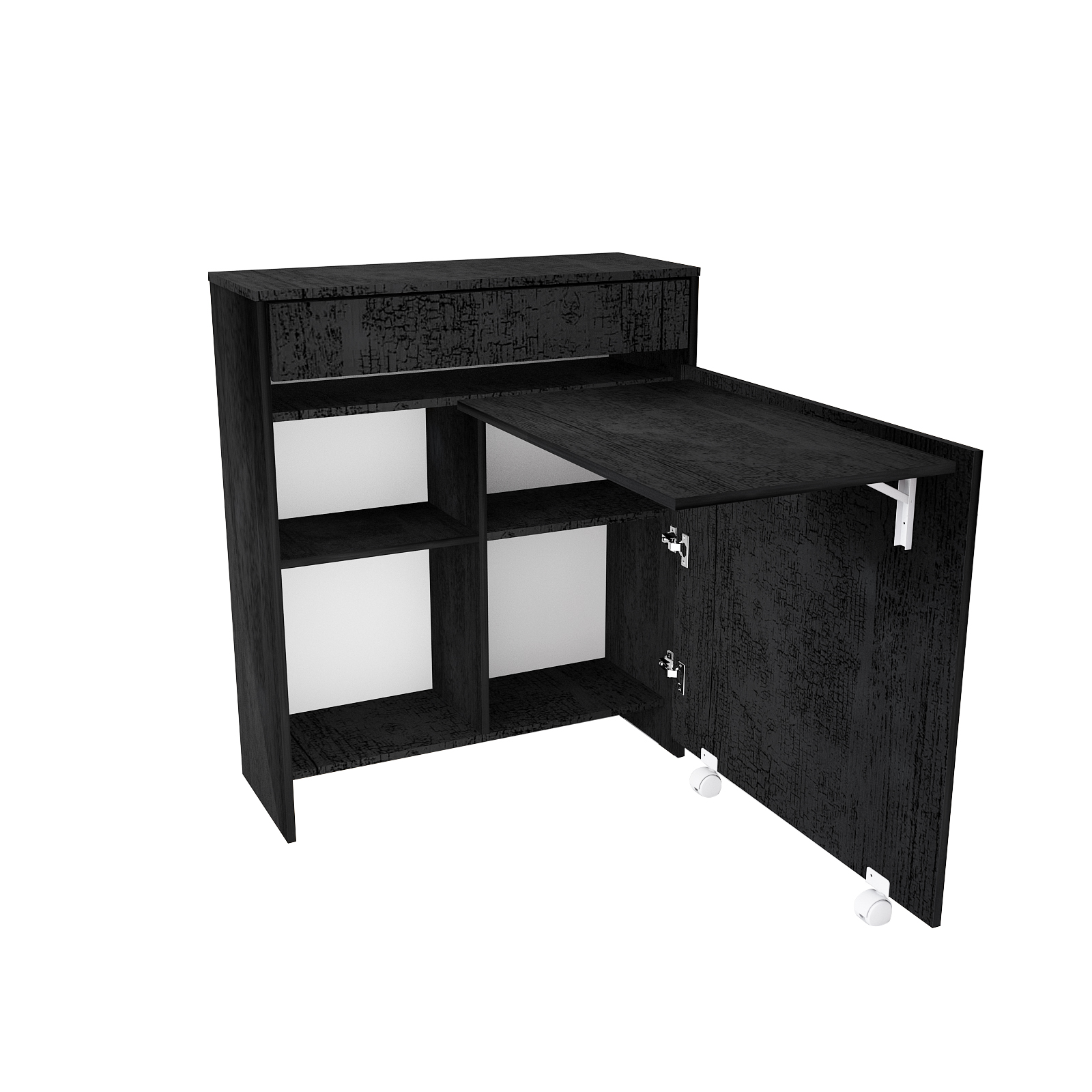 MESA CON CAJON Y ESCRITORIO PLEGABLE - 1434 - Sauco