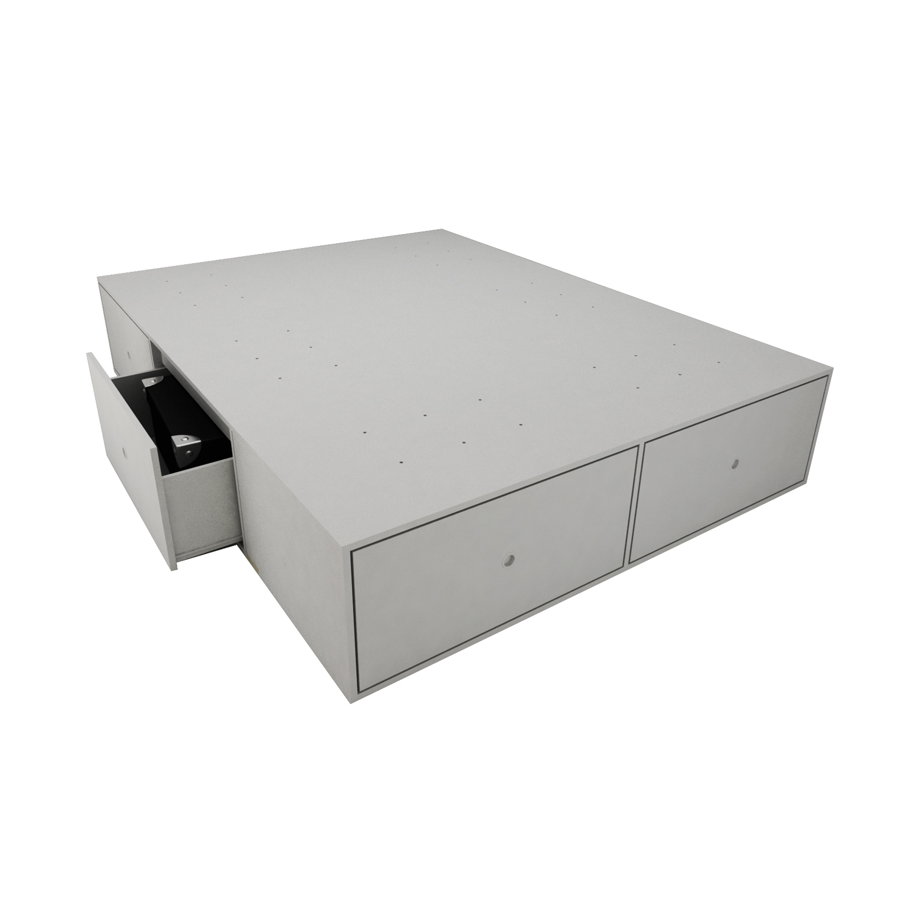 Cama Base de Colchón con 6 cajones 150 cm - 3000 - Blanco