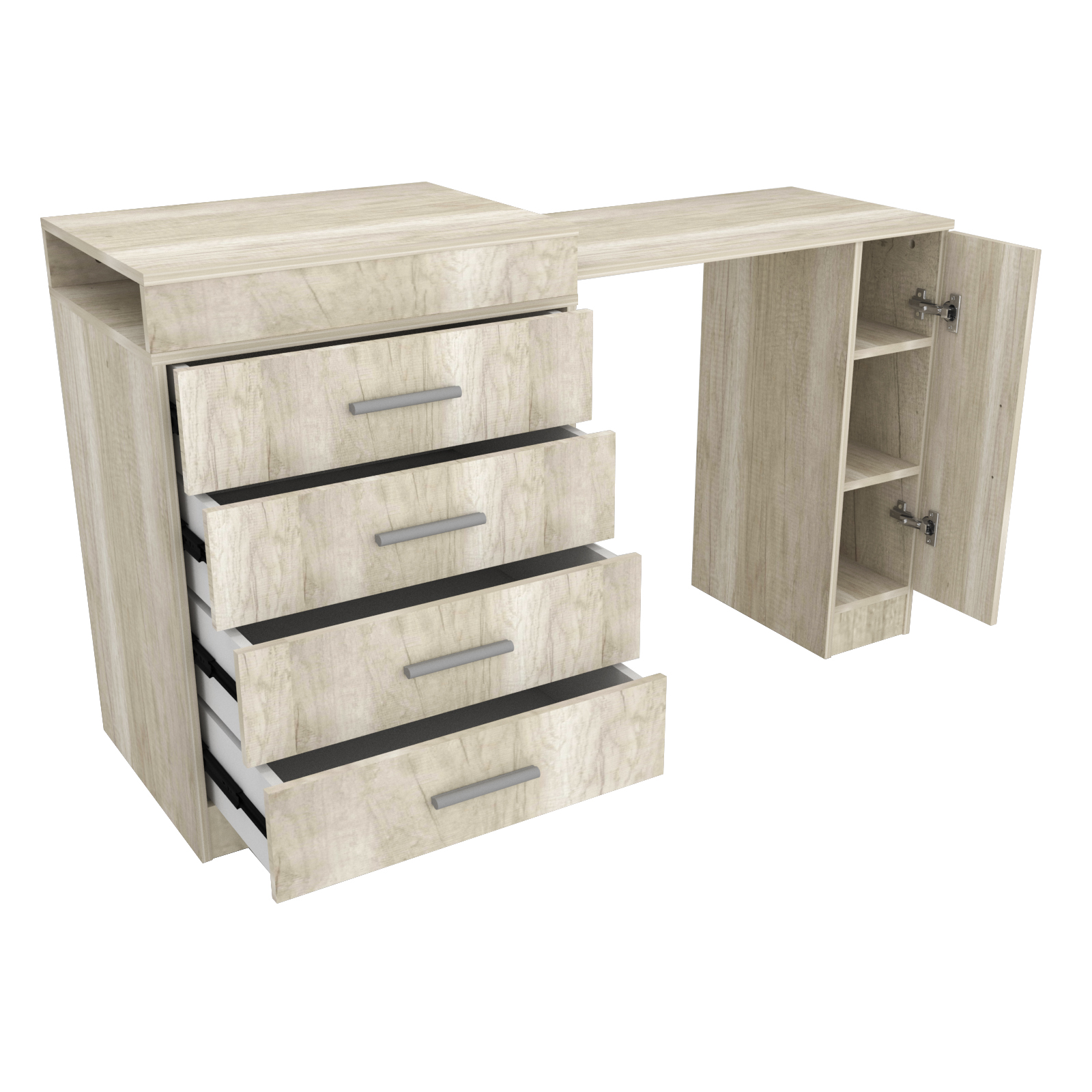 Escritorio Mesa Extensible con Cajonera - 5006 - Helsinki