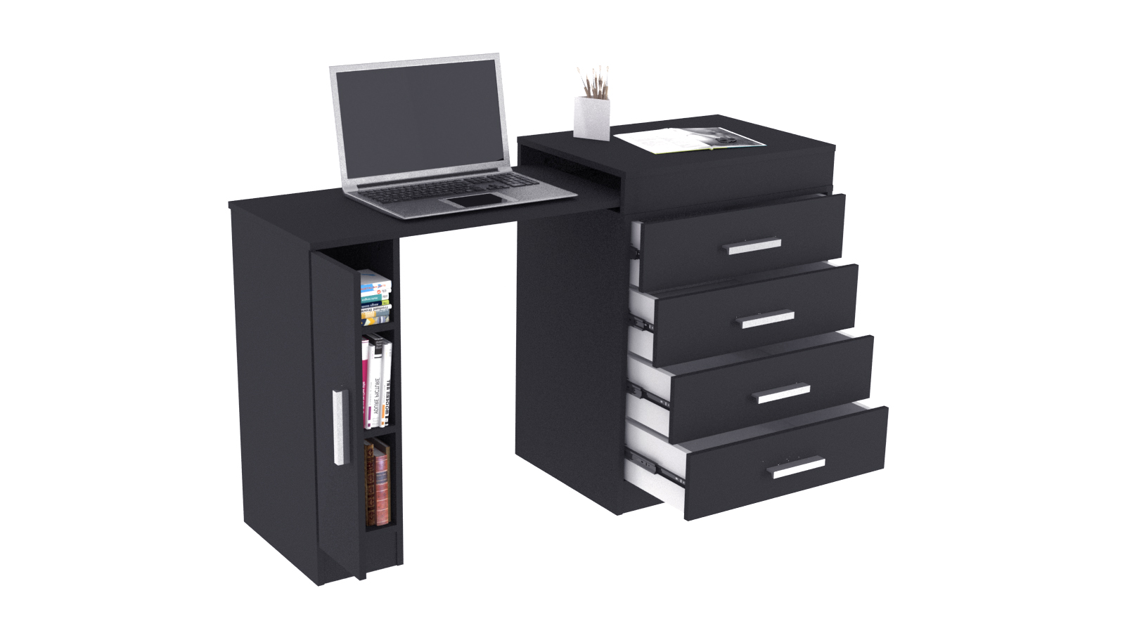 Escritorio Mesa Extensible con Cajonera - 5006 - Sauco