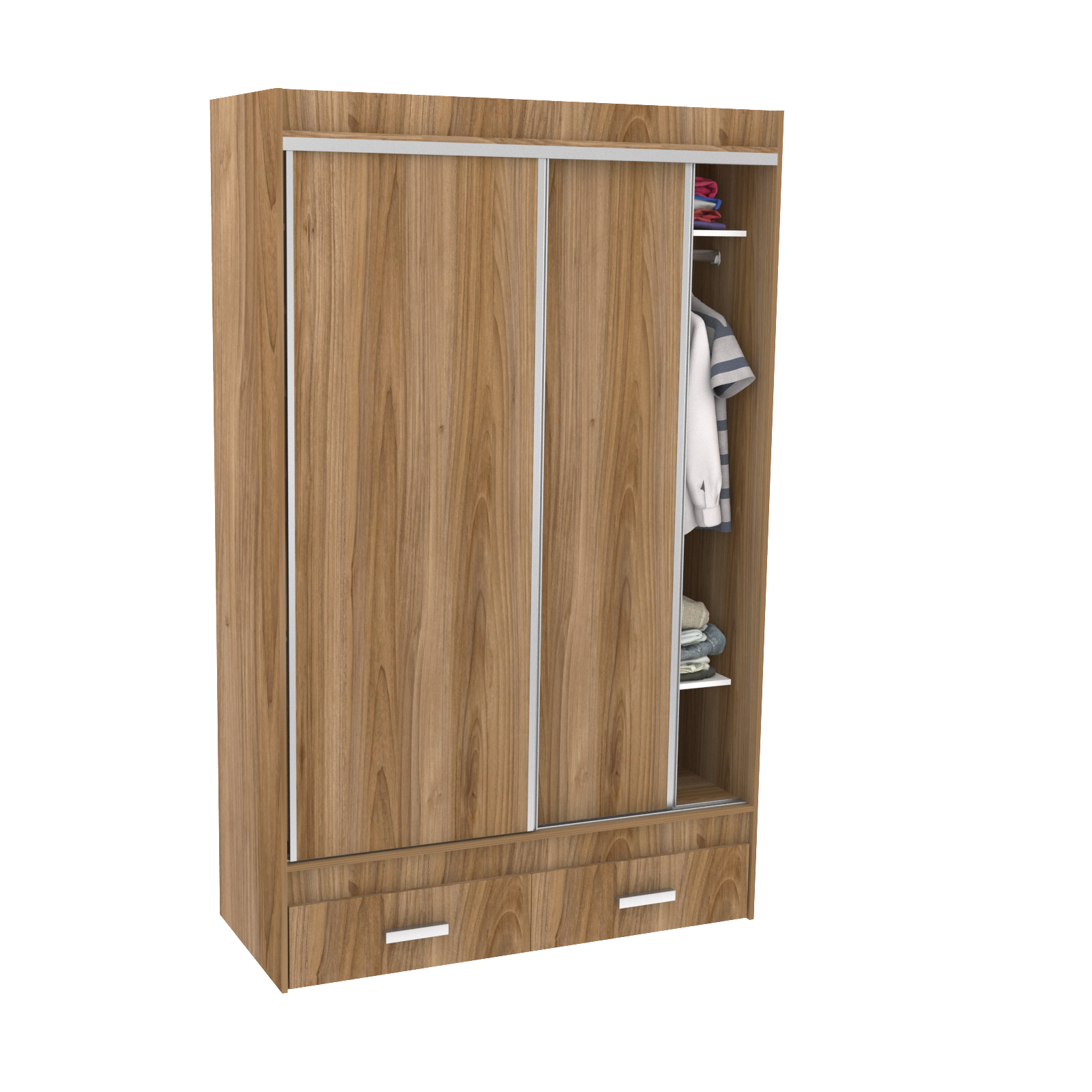 Vestidor 2 Puertas 140 x 220 cm con  2 Puertas De Melamina -522 - Scotch