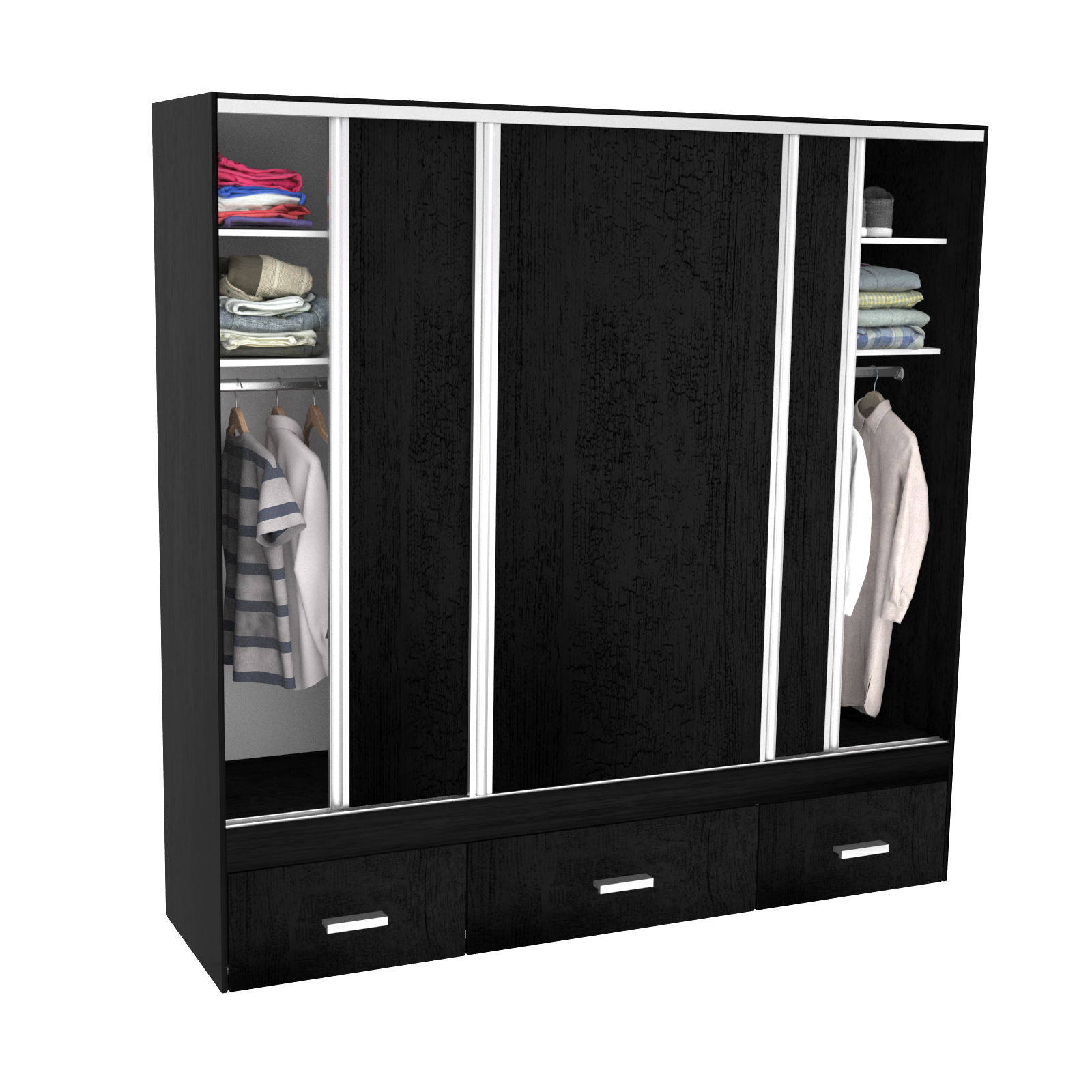 Vestidor 3 puertas 220 x 220 cm - 531- - Sauco