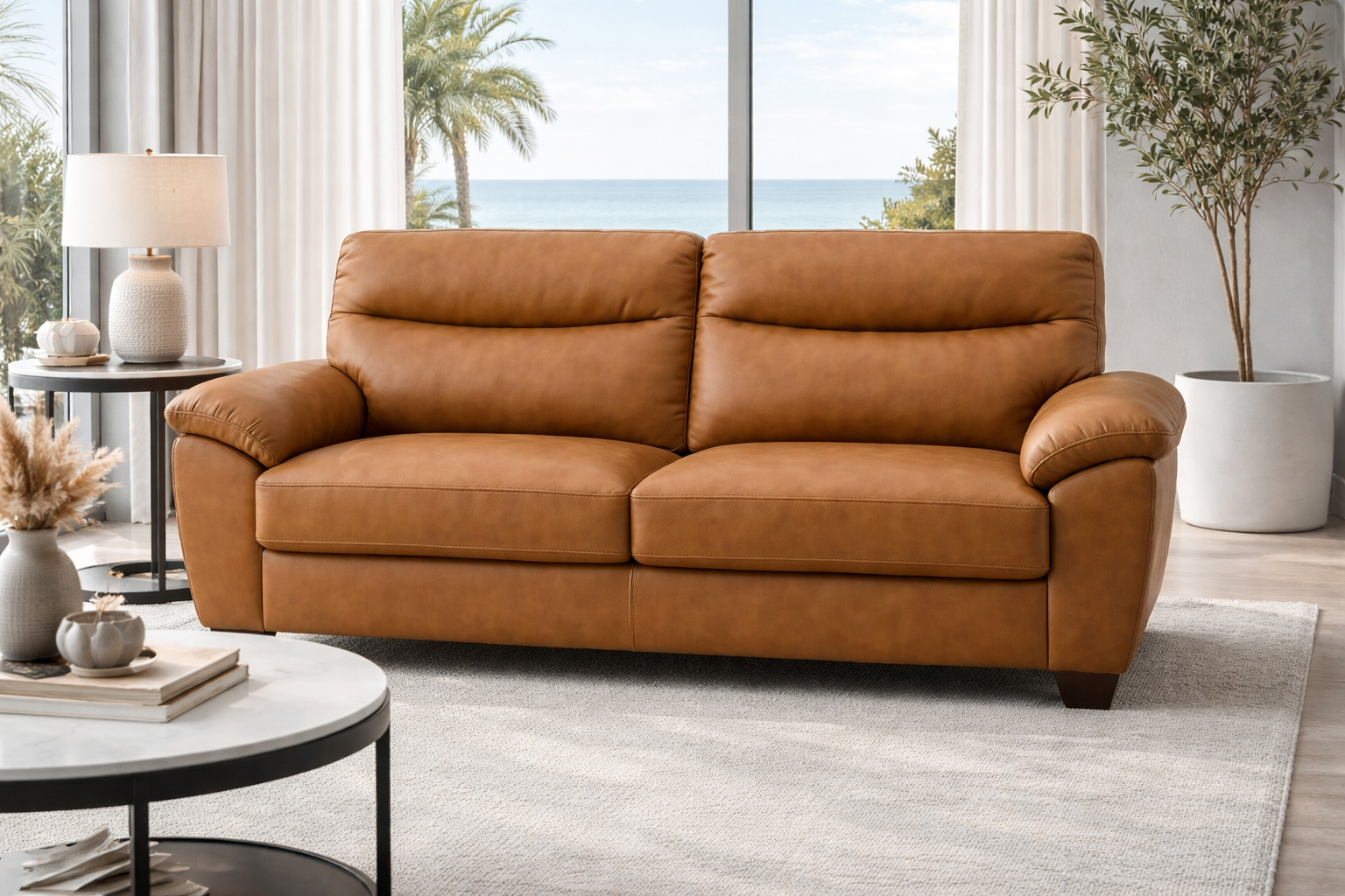 SOFA 2 CPOS DUBAI, RESPALDO ALTO 