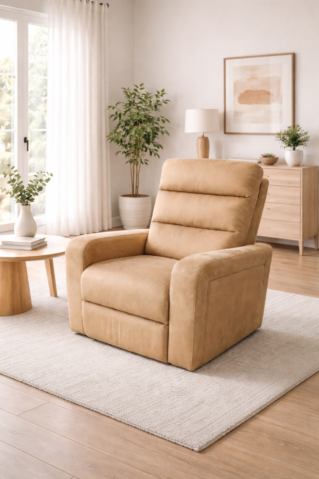 POLTRONA ELECTRICA CON USB MOZART ,beige