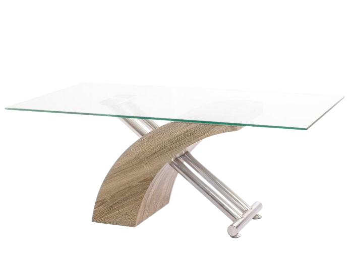 MESA VIDRIO 1,60 CRUZ 