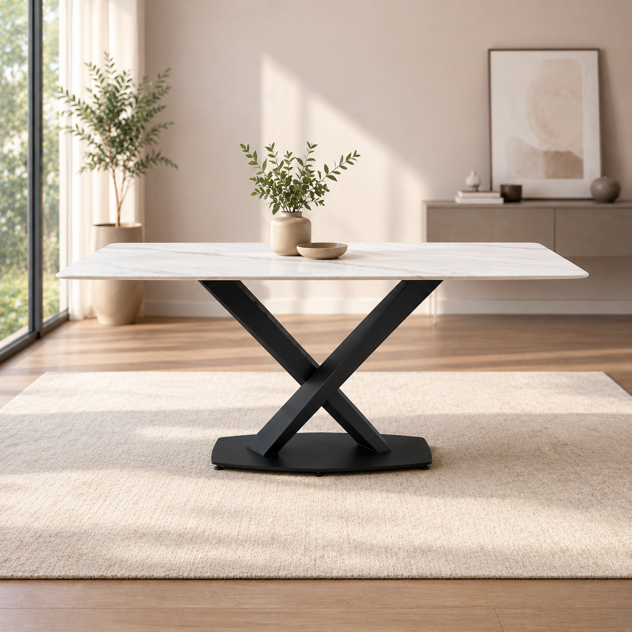MESA PORCELANATTO 2,00 STRATTO PATA NEGRA