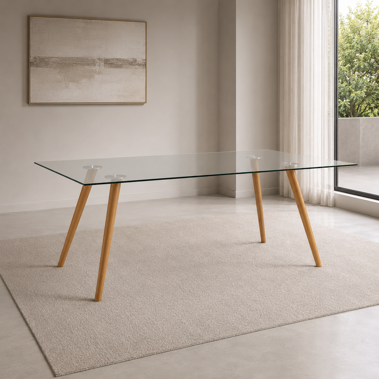 MESA VIDRIO 1,60 DUBLIN