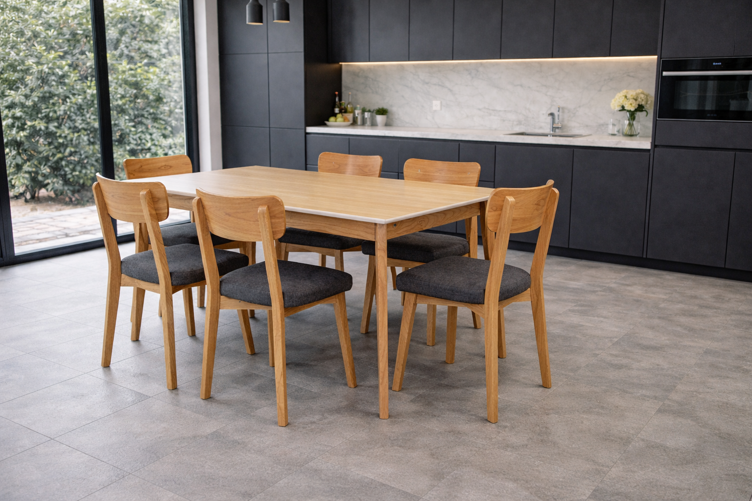 MESA MADERA 1,20 PAMPEANA TAPA HELSINSKY